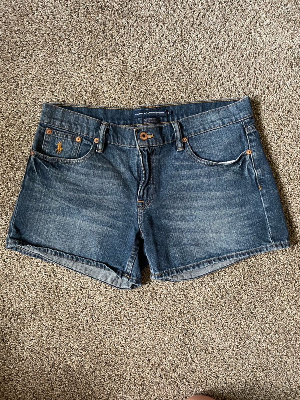 Ralph Lauren Dark Blue Denim Cutoff Shorts